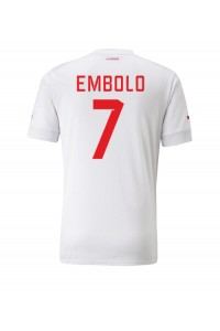 Zwitserland Breel Embolo #7 Voetbaltruitje Uit tenue WK 2022 Korte Mouw